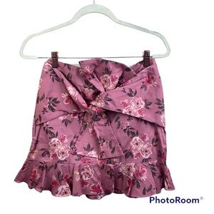Floral Lovers + Friends Bow Skirt